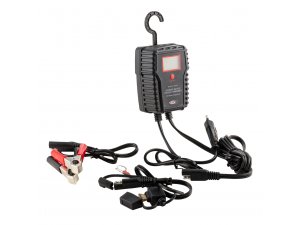 Batterie-Ladegert SIP 6V/12V, 750mA  Power Charger,  mit LCD Display, auch fr Gel -Batterien geeignet  Note 1 - perfekte Reparatur