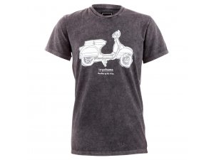 T-Shirt SIP PX - Heartbeat of the 80s, schwarz stone washed,  fr Mnner, Gre: L,  100% Baumwolle,  180g/m
