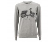 Sweatshirt SIP Life is better on a Rally, grau,  fr...