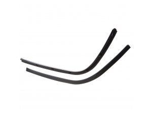 Monoschlitzrohr Beinschild & Trittblech komplett  SIP fr Vespa Primavera/Sprint 50-150ccm  schwarz glnzend, Kunststoff,  links + rechts