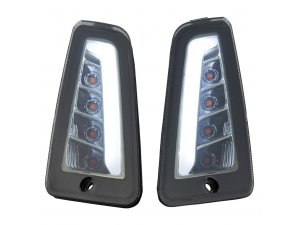 Blinker Kit SIP vorne links /rechts, fr Vespa GTS/GTS Super/GTV/GT 60/GT/GT L 125 -300ccm (03-13), getnt,  inkl. Leuchtmittel,  Blinklicht Sockel: LED,  mit LED Positionsleuchten  als Accessoire - sehr schn