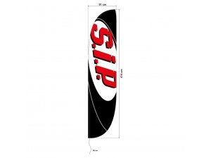 Beachflag SIP SCOOTERSHOP XXL L 4150 mm, schwarz, als...