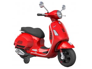 Kinderroller Vespa GTS, elektrisch 12V, rot, L 1020 mm,...