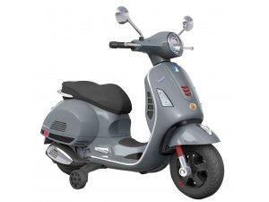 Kinderroller Vespa GTS, elektrisch 12V, grau, L 1020 mm,...