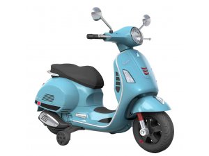 Kinderroller Vespa GTS, elektrisch 12V, blau, L 1020 mm,...