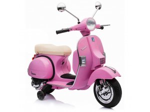 Kinderroller Vespa PX, elektrisch 12V, rosa, L 1010 mm,...