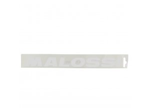 Aufkleber MALOSSI Logo, Schriftzug, weiß, L 320mm, B 350mm