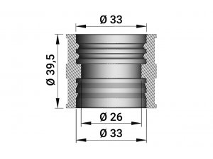 Verbindungsgummi MALOSSI VHB 24-26 F