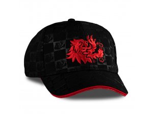 Kappe MALOSSI Lion, schwarz /rot, Unisex, Trucker,...