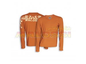 ORANGE T-SHIRT MALOSSI griffe (langrmli