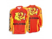 T-Shirt MALOSSI Cross, orange,  Unisex, Gre: S,  Front...