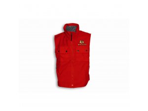 Weste MALOSSI Multipocket, rot,  fr Mnner, Gre: L,  Brust Stickerei,  100% Nylon,  mehrere Taschen