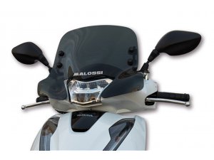 Windschild MALOSSI, Sport Screen, getnt, fr HONDA  125-150 SH I i.e. `17-  3 mm, H 350 mm, B 450 mm