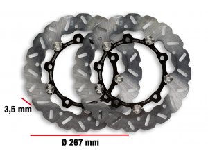 Bremsscheibe MALOSSI Whoop Disc Ø 26x3,5 mm, 2 Stück