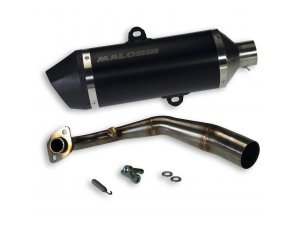 Rennauspuff MALOSSI RX, Black Edition, für KAWASAKI 125 J...