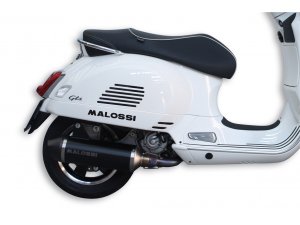 Rennauspuff MALOSSI RX, Black Edition, für Vespa GTS/GTS...