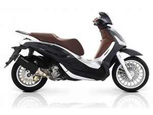 Rennauspuff MALOSSI RX, mit Katalysator, für PIAGGIO 300...
