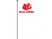 Flagge MALOSSI Logo,  rot/wei,  L 1380mm, B 980mm