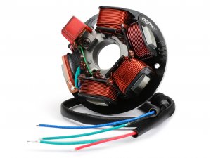 Zndung -BGM PRO Grundplatte HP V2.5 Silikon- Vespa PK XL Conversion V50/PV - 5-Spulen, 6-Kabel (lose Kabelenden) - zur Umrstung Smallframe auf elektronische Zndung