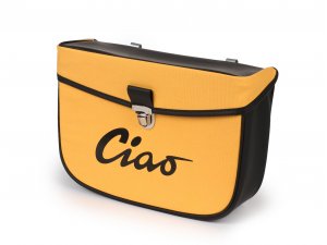 Satteltasche -MOTO NOSTRA- Ciao Gelb Schwarz