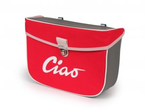 Satteltasche -MOTO NOSTRA- Ciao Rot Grau