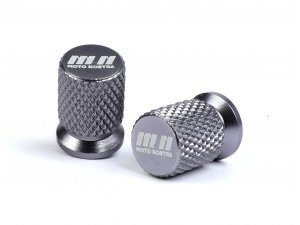 Ventilkappen -MOTO NOSTRA, CNC, grau-