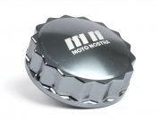 Tankdeckel -MOTO NOSTRA, CNC, grau- Vespa GTS 125...