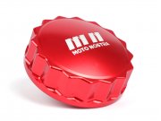 Tankdeckel -MOTO NOSTRA, CNC, rot- Vespa GTS 125...