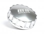 Tankdeckel -MOTO NOSTRA, CNC, silber- Vespa GTS 125...