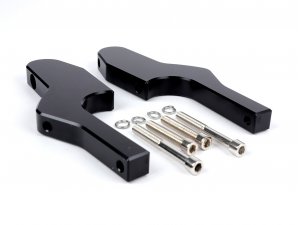 Fußrastenadapter Sozius -MOTO NOSTRA, CNC, schwarz...