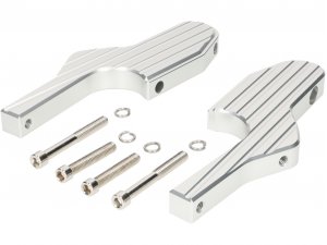 Fußrastenadapter Sozius -MOTO NOSTRA, CNC, silbern- Vespa...