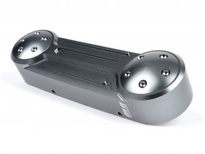 Schwingenabdeckung -MOTO NOSTRA, CNC, grau, gerade...