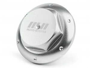 Ölablassschraube -MOTO NOSTRA, CNC, silbern- alle Piaggio...