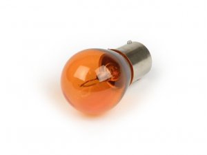 Birne -BA15s (Stifte gerade) - 12V 21W - Orange