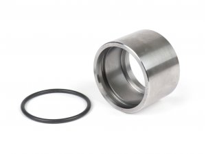 Auspuffflansch mit O-Ring - BGM PRO - =44,5mm, Vespa PX200, Rally 200, Malossi Sport 210/221, MHR, Polini 210, Polini - zum anschweien, inkl. O-Ring