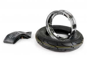 Reifen komplett Set -BGM Sport, Vespa- 3.50 - 10 Zoll TT...