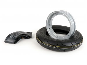 Reifen komplett Set -BGM Sport, Vespa- 3.50 - 10 Zoll TT...