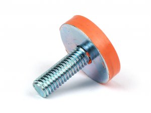 Gummipuffer Ø=27mm x 6mm mit Gewindestange M8 für...
