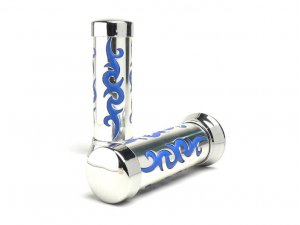 Griffe -TRIBAL- =22/24mm - Blau