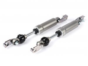 Stodmpfer-Set -BGM Pro F16- Piaggio Ciao , Zusatzstodmpfer vorne, stahlgrau