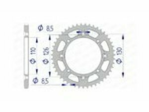 Kettenrad Afam Alu selbstreinigend 47 Zhne KX 65