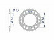 Kettenrad Afam Alu selbstreinigend 43 Zhne Suzuki RM-Z...