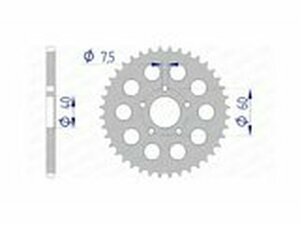 Kettenrad Afam 415 Alu selbstreinigend 40 Zhne KTM 50