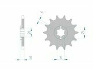 Ritzel Afam 13 Zhne SMS 125