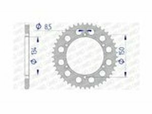 Kettenrad Afam Alu 44 Zhne Kawasaki KX / KXF