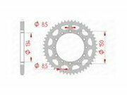Kettenrad Afam Stahl 49 Zhne Kawasaki KX / KXF