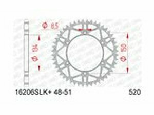 Kettenrad Afam Stahl selbstreinigend 48 Zhne Kawasaki KX...