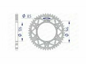 Kettenrad Afam Alu selbstreinigend 52 Zhne Suzuki RM-Z...