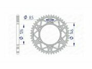 Kettenrad Afam Alu selbstreinigend 52 Zhne Suzuki RM-Z...