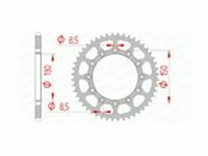 Kettenrad Afam Stahl selbstreinigend 48 Zhne Yamaha YZ /...